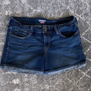 Denizen by Levi’s jean shorts cuffed medium wash